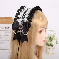 【LZ】✱♚  Lolita Bowknot Headband para Mulheres Cosplay Headpiece Hair Hoop Sweet Hairband Head Hoop Acessórios para Cabelo para Meninas Bezel Headwear