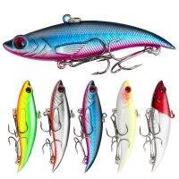 [Sell Well]♝Refrittc เหยื่อเหยื่อล่อปลา Lipless Crankbait VIB Hard Sinking Bass 3D ดวงตาสั่นลูกบอลตะขอสามชั้นน้ำจืด