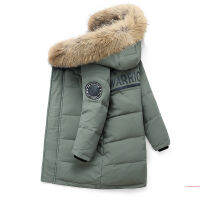 Boy Down Jacket -30องศาฤดูหนาวเด็ก Hooded กันน้ำ Thicken Warm Boy Outerwear เป็ดลงเสื้อเด็กวัยรุ่น Parka 4-14Y