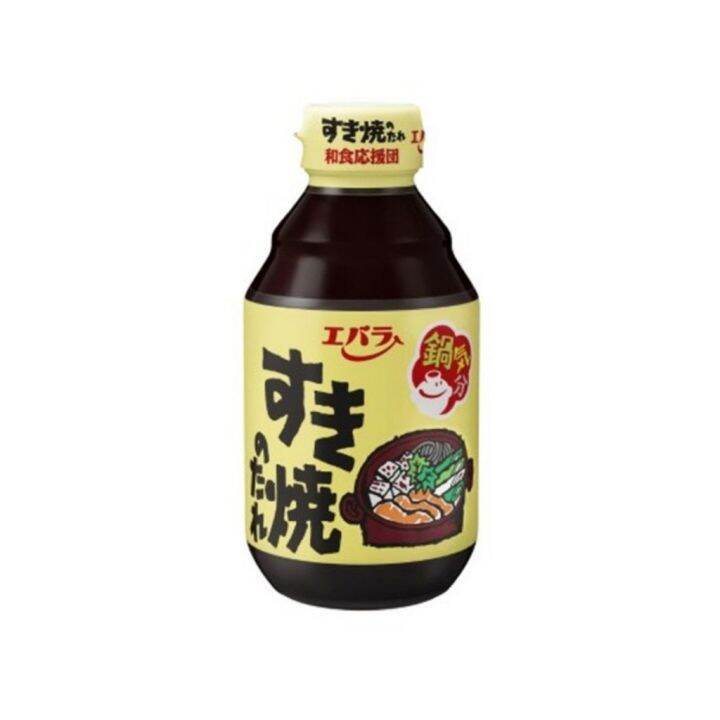 โปรส่งฟรี-ebara-เอบาร่า-ซอสสุกี้ยากี้-amp-น้ำจิ้ม-300มล-นำเข้าจากประเทศญี่ปุ่น-สามารถใช้เป็นน้ำจิ้ม-หรือใช้ปรุงน้ำซุปให้อร่อยหอม-มีเก็บเงินปลายทาง