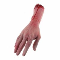 5X Bloody Horror Scary Halloween Prop Fake Severed Life Size Arm Hand House 22-23cm