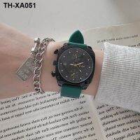 High-end large dial calendar watch womens light luxury niche ladies student casual square