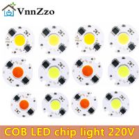 VnnZzo LED Light Matrix 12W 10W 7W 5W 3WLED COB Chip Lamp 220V 27mm Diode Array Outdoor Floodlight Spotlight Matrix Cold