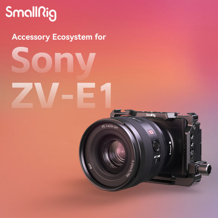 ชุดกรง-e1ขนาดเล็ก-zv-พร้อมที่หนีบที่จับซิลิโคนและ-hdmi-สำหรับ-sony-zv-e1-4257-4256