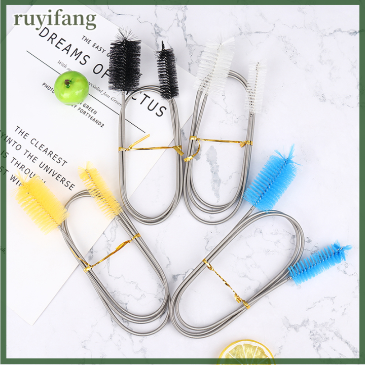 ruyifang-แปรงทำความสะอาดท่อสแตนเลสแปรงทำความสะอาดท่อ1ชิ้น