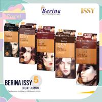 Berina Issy Color Shampoo 25ml เบอริน่า อีสซี่ คัลเลอร์ แชมพู เปลี่ยนสีผม ปิดผมขาว (S1 ดำ,S2น้ำตาลเข้ม,S3 เชสนัส,S4 ช็อคโกแลต,S5 มาฮอกกานี)