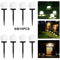 6PC Solar Light Outdoor Solar Garden Light Solar Pathway Landscape Light Waterproof Solar Lawn Lamp For Home Yard Patio Driveway