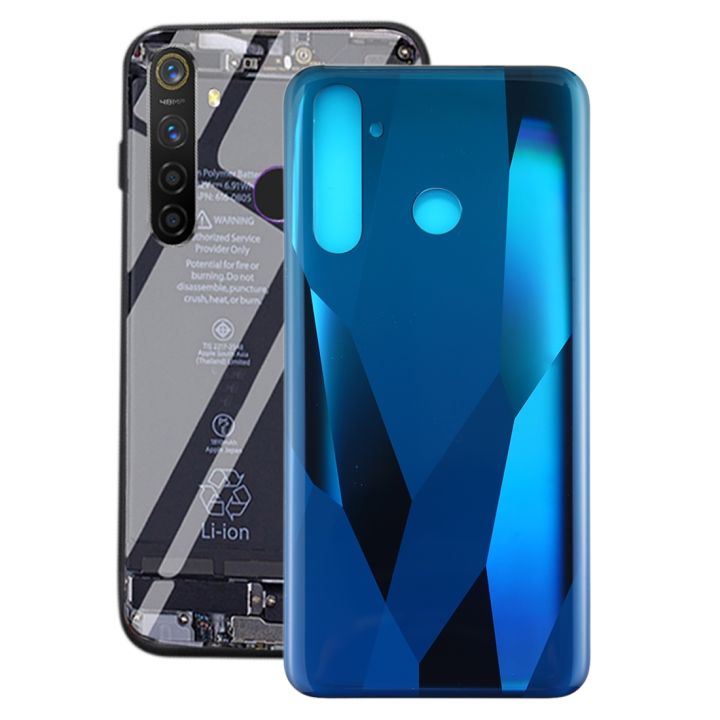 สำหรับ-oppo-realme-5-pro-realme-q-ฝาหลัง-สีเขียว