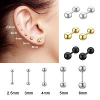 【DT】hot！ 1Pair Stud Earring Small Screws Earrings Ear Piercing Jewelry Accessory