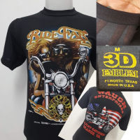 เสื้อผ้าบางฮาเลย์ Harley-Davidson ผ้ามุ้งบางใส่สบาย สไตล์วินเทจ ป้ายVintage 3D EMBLEM [ S M L XL ]