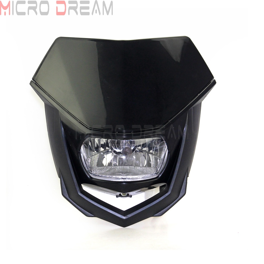 Universal Motorcycle Headlight Head Lamp Light Kit H4 12V 35W For HONDA YAMAHA KAWASAKI SUZUKI CR CRF XR YZ YZF WR KX KXF KLX RM RMZ 125 250 450 ATV Pit Dirt Bike Green 