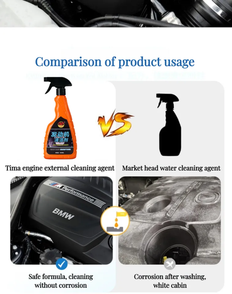 💧Strong Cleaning💧 Engine Cleaner And Degreaser Spray 500ml No Water Wash  Quickly Degrease And Prevent Aging And Spontaneous Combustion Of Lines Used  For Automobile And Motorcycle Engines Mechanical Machine Tools Diesel