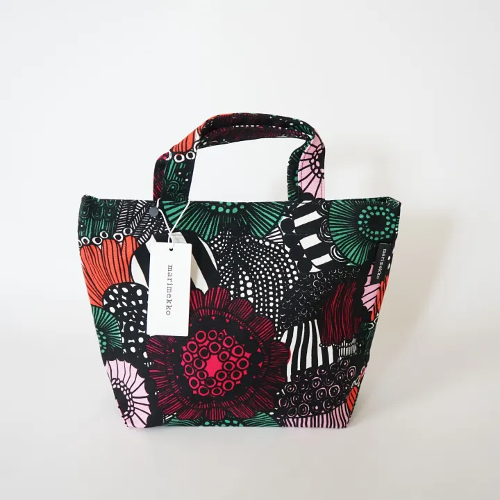 พร้อมส่ง  Marimekko Veronika bag หายากมาก ของแท้100% มีป้ายแท็ก  (กระเป๋าผ้า,ถุงผ้า,ถุงผ้าลดโลกร้อน,มาริเมกโกะ) 