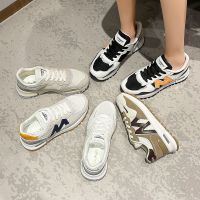 【Ready】? Spring and summer new color matching Forrest Gump running shoes Korean version of ins all-match casual student sports shoes female couple mens shoes