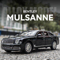 1:24เบนท์ลีย์ Mulsanne ล้อแม็กรถยนต์ D Iecasts และของเล่นยานพาหนะรถรุ่นเสียงและแสงดึงกลับรถของเล่นสำหรับของขวัญเด็ก