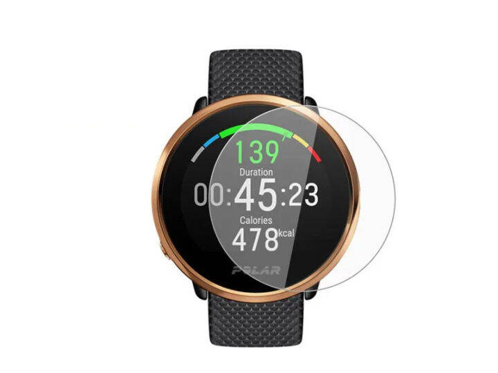Upscreen Pellicola Protettiva Hybrid Glass Per Polar Ignite 2, Durezza 9H, Anti-impronta, Kit Completo