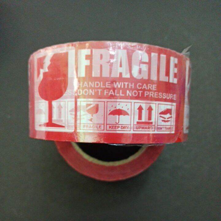 Fragile red packaging tape Lazada PH