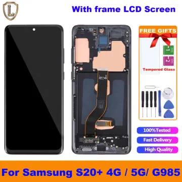 6.7 OLED For Samsung Galaxy S20 Plus LCD Display S20+ G985F/DS G986B  Display Touch Screen Digitizer Replacement With Frame