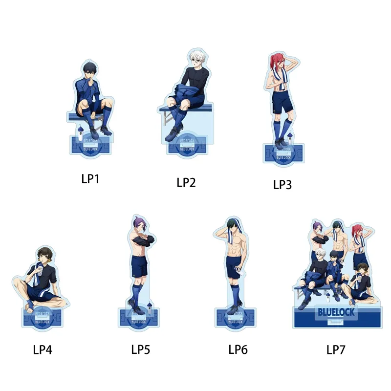 SF NEW Anime BLUE LOCK Isagi Yoichi Stand Figura Brinquedos Acrílico  Decoração De Mesa Modelo De Placa De Aniversário Cosplay