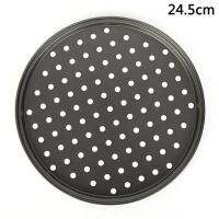 1pcs Flat Tray Oven Punch Carbon Steel Baking Dish Non-stick End Pizza Dish Hard Film Heat-resistant Tray Kitchen Home