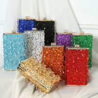 Bucket Design Women Evening Bags Mixed Color Tassel Diamonds Day Clutch Party Rhinestones New Arrival Purse