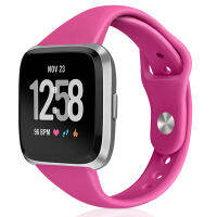 VERSA สายรัดสีทึบเอวเล็กซิลิโคน 22mm สายนาฬิกาซิลิโคนทั่วไป .