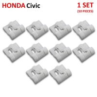 กิ๊บยางรีดน้ำประตู 10 ชิ้น สีขาว สำหรับ Honda Civic ปี 1992-1996