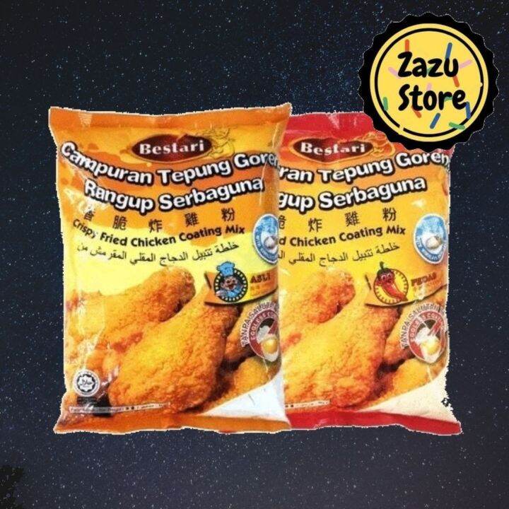 Zazu Tepung Goreng Serbaguna Bestari Original Spicy Kg Lazada