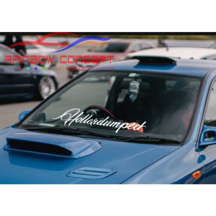 sticker jdm kaca mobil toyota daihatsu honda suzuki bmw mazda hyundai stiker jdm style kaca