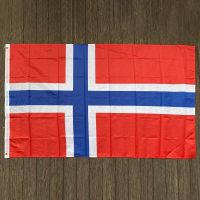 free  shipping  xvggdg   NEW norway Flag 3ft x 5ft Hanging  Norwegian Flag Polyester standard Flag Banner Replacement Parts