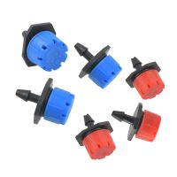 25Pcs Garden Micro Drip Irrigation System 8 Hole Sprinklers Steady Flow Drip Irrigation Adjustable Flow Little Red Hat Drip