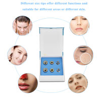 Dermabrasion Diamond Tips 6 ชิ้น เปลี่ยน Diamond Microdermabrasion Dermabrasion Tips ชุดกรองสแตนเลสเครื่องมืออุปกรณ์เสริมความงาม