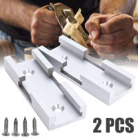 2ชิ้นเซ็ต T-Track การเชื่อมต่อชิ้นส่วนอลูมิเนียมสล็อต Mitre Track Jig Fixture สี่แยกสำหรับโต๊ะเลื่อยงานไม้เครื่องมือพร้อมสกรู