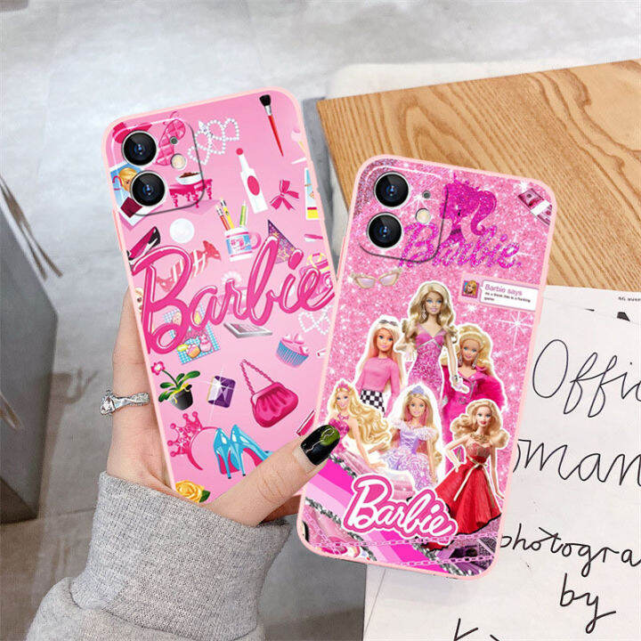 Cartoon Pink Barbie Girl Case for OPPO F1S F5 F19 F17 F15 F11 F9 F11pro ...