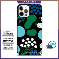 Marimekko351 Phone Case for iPhone 14 Pro Max / iPhone 13 Pro Max / iPhone 12 Pro Max / XS Max / Samsung Galaxy Note 10 Plus / S22 Ultra / S21 Plus Anti-fall Protective Case Cover