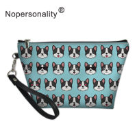 Nopersonality Basenji Dog Printed Make Up Bags for Women Cute Small Travel Cosmetic Bag Waterproof Mini Small Wash Toiletry Bags