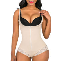 Postpartum Body Shaper Shapewear for Pregnant Women Seamless Corset Tummy Control Colombian girdle Lace Zipper OpenBust Bodysuit