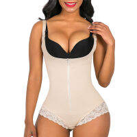 หลังคลอด Body Shaper Shapewear สำหรับหญิงตั้งครรภ์ไม่มีรอยต่อ Corset Tummy Control โคลอมเบีย Girdle ลูกไม้ซิป OpenBust Bodysuit