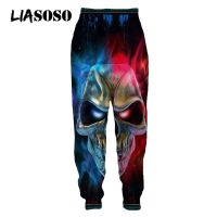 Skull jogging pants 3D printed horror pants Mens fashionable hip-hop sports pants Womens sports pants Wearing clothes