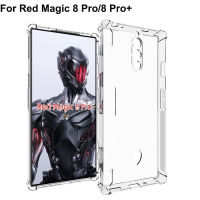 Kes กันกระแทก untuk ZTE Nubia RedMagic 8 Pro Plus Kesilikon Lembut Us TPU Perlindungan Efon untuk Magic Merah 8 Pro