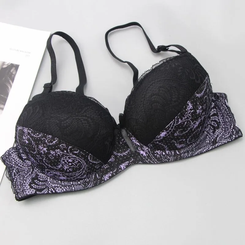 2022 New Sexy Women Bras Set Embroidery Lace Female Lingerie 34/75 36/80  38/85 40/90 42/95 44/100 BCDE Cup Underwear