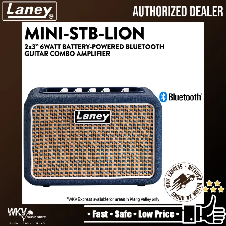 Laney Mini-STB-Lion 2×3″ 6Watt Bluetooth Guitar Combo Amplifier (Mini ...