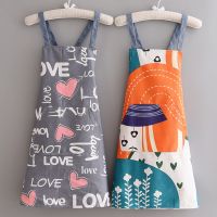 Pure cotton canvas breathable thin apron female kitchen household cooking male fat waist wear-resistant work clothing