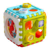 Plastic Baby Activity Cube Colorful Shape Sorter Early Learning Educational Toys Puzzles Gadgets Matching Clock Baby Toddler Toy