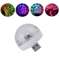 Led Car Atmosphere Light Mini Usb Portable Family Colorful Bar Club Stage Effect Mobile Rgb Music Dj Disco Ball Lamp Home Party