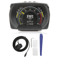 GPS HUD Smart HUD OBD2 GPS Inclinometer LCD Display Universal For Cars SUVs RVs