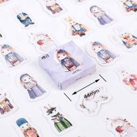 40Packs Wholesale Creative Cute Cartoon Alice Decor Stickers Scarpbooking Sealing Label Sticker Stationery Free Shipping Stickers Labels