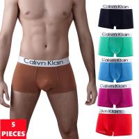 5Pcs FanSweet Mens Underwear Letter Printed Cotton Men Boxer Briefs Soft Boxershorts Underpants 3D Pouch Shorts Male Panty