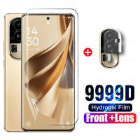 ฟิล์มไฮโดรเจล9999D 2To1สำหรับ Oppo Reno10 Pro + 5G ปกป้องหน้าจอ Orappo Reno 10 10 Pro Plus 10Pro Reno10Pro กระจกเลนส์กล้องถ่ายรูป2023