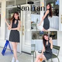 ’San Fran Dress’ - เดรสสั้น เดรสสายผูกได้ เดรสออกงาน เดรสคอเต่า RTW.K